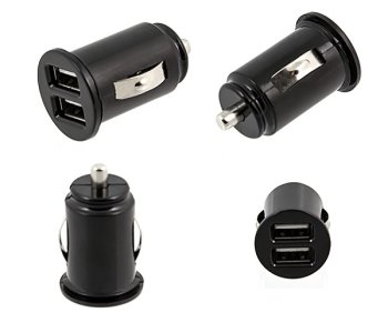 Car Charger Adapter 2xUSB 2.1A 5V Apple, HTC, Samsung, LG Sony, black - auto lādētājs mobilajiem telefoniem