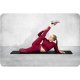 Biezs vingrošanas paklājiņš Neo-Sport ar caurumiem 183 x 60 cm 192000, melns