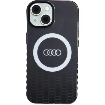 Audi IML Big Logo MagSafe vāciņš Apple iPhone 15 / 14 / 13 - Melns
