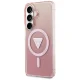 Чехол Guess IML Gradient Triangle MagSafe для Samsung Galaxy S26, розовый