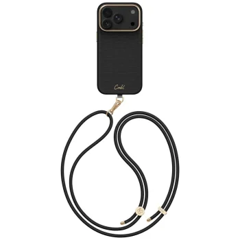 Uniq Coehl Mirelle Magnetic Charging vāciņš priekš iPhone 18 Pro / 17 Pro, Black