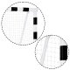 Neo-Sport NS-495 futbola vārti 300 x 200 x 90 cm, melni/balti