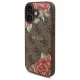 Guess 4G Flowers Print MagSafe vāciņš Apple iPhone 16, Brūns