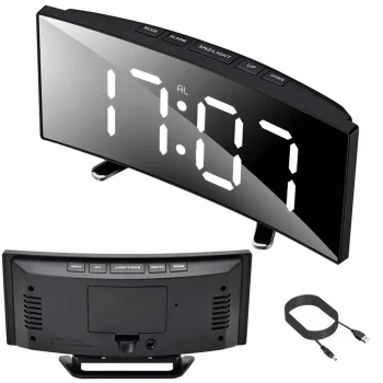 Digitālais LED modinātājpulkstenis ar termometru DT-6507