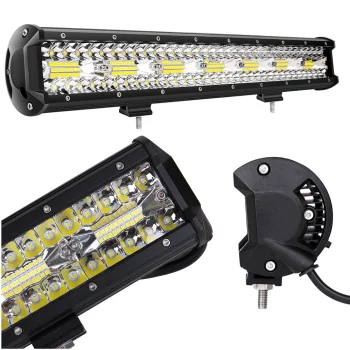 LED darba lampa / prožektors 420W, 12V-24V, Combo, melna