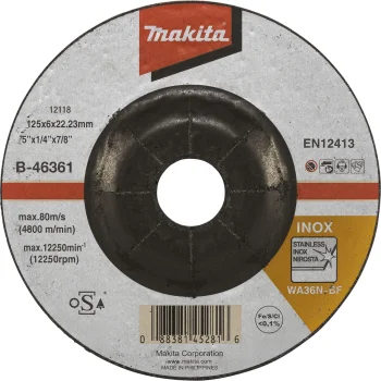Makita slīpripa 125 x 6 mm INOX metālam un nerūsējošajam tēraudam