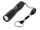 Mini tactical LED flashlight with keychain, battery powered