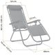 Sofotel Chillwell Folding Garden Lounger with Cushion, Black
