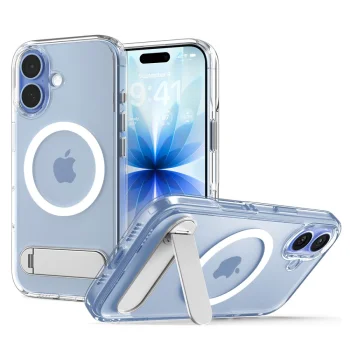 Чехол Spigen Ultra Hybrid "S" MagSafe для iPhone 17 — прозрачный и белый