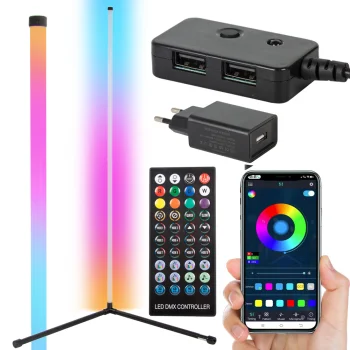 RGB LED Напольный Угловой Светодиодный Светильник Лампа Освещение,...