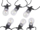 Dārza virtene 15 LED, silta baltā gaisma, 15 m
