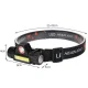 Usb Led Lukturis L18371 | Headlamp