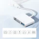 Joyroom S-H142 Lightning OTG HUB – USB-A 3.2 / Lightning / SD, TF кардридер – белый