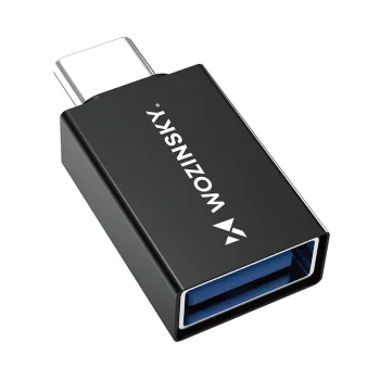 USB-C uz USB-A 3.2 10Gb/s pāreja Wozinsky W10GY1S, melna