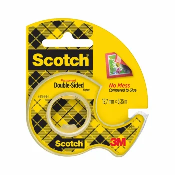 Scotch divpusējā līmlente ar dozatoru 136D-MDEU, 12.7 mm x 6.3 m, caurspīdīga
