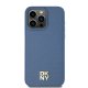 DKNY iPhone 15 Pro Max vāciņš Leather Monogram Pattern MagSafe, zils
