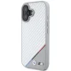 BMW iPhone 16 vāciņš M Carbon Tricolor Line MagSafe, pelēks