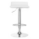 4Rico QS-B08 Bar Stool in Eco-Leather, White