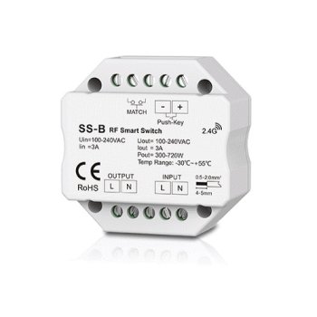 Умный RF Выключатель SS-B 100-240V 3A Push-Key Контроллер