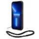 Guess Translucent Pearl Strap vāciņš iPhone 14 Pro - Melns