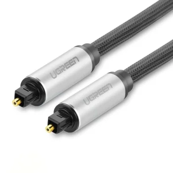 Optiskais audio kabelis Ugreen AV108 10540 Toslink SPDIF, 2 m, pelēks