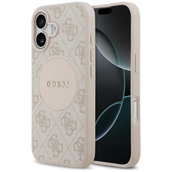 Guess 4G Circle Classic Logo MagSafe vāciņš iPhone 17 - Rozā | Phone Case Cover Pink