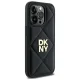 DKNY iPhone 14 Pro Max vāciņš Quilted Stack Logo, melns