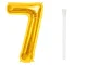 Foil Number 7 Balloon for Birthday and Parties, 66 cm (26\"), Gold