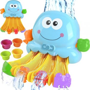 Bērnu Vannas Rotaļlieta Ūdensdzirnava, Astoņkājis | Kids Bathtub Bathing Toy Watermill, Penguin
