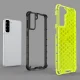 Vāciņš Samsung Galaxy S22+ (S22 Plus) Honeycomb ar TPU rāmi, melns