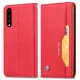 Huawei P20 2018 (EML-L29) PU Leather Wallet Book Case Cover, Red | Чехол для Телефона Кабура...