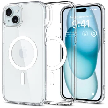 Spigen iPhone 15 Plus vāciņš Ultra Hybrid Mag, balts