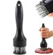 Meat Tenderizer with 16 Stainless Steel Needles, Black