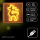 Светодиодный неон Олень на подставке Forever Light FLNW01, теплый белый