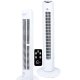 Grīdas Kolonnas Ventilators Carruzzo ar Pulti - 81cm, Balts | Column Tower Fan
