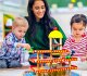 Liela koka garāža ar liftu un mašīnītēm ECOTOYS