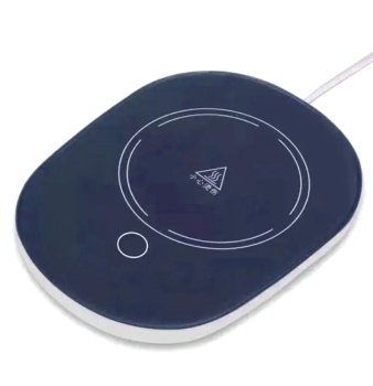 Electric Mug Warmer for Desk Coffee and Tea, Blue White