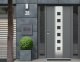 Wall-Mounted Mailbox with Newspaper Holder ModernHome, Galvanized Steel, Anthracite