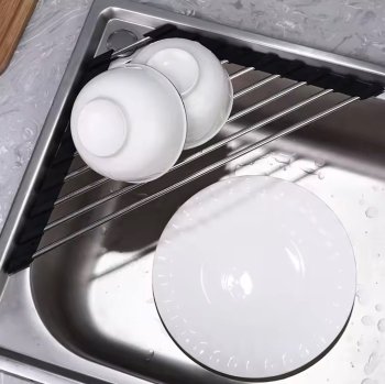 Triangular Drainer Dish Dryer Rack Shelf