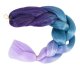 Kanekalons Sintētiskās Ombre Afro Bizes Frizūrām 60cm, Violets-Zils | Synthetic Ombre Afro Braids for Hairstyles