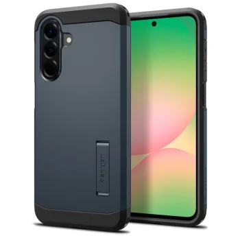 Samsung Galaxy A56 ( SM-A566B / DS ) Spigen Tough Armor Case Cover, Gray / Black | Чехол Кабура Кейс...