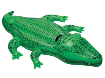 Piepūšamais peldriņķis-krokodils Intex 58546, 168 x 86 cm