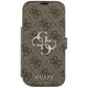Guess iPhone 17 Pro чехол-книжка Book 4G Metal Logo, коричневый