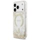 Чехол Guess Resin Bottom Glitter MagSafe для iPhone 17 Pro, Золотой