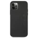 Чехол Mercedes для iPhone 12 Pro Max AMG Leather Hot Stamped, черный