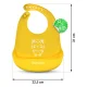 Силиконовый нагрудник Ricokids с карманом, желтый