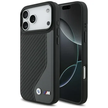 BMW iPhone 17 Pro Max vāciņš M Carbon Logo MagSafe, grafīta
