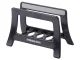 Kitchen Organizer for Cutting Boards and Lids, Black