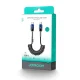 Joyroom S-A43 Crystal-Clear spirālveida USB-C uz USB-C kabelis 60W 1.5m, melns