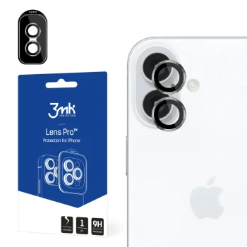 Защитное стекло для камеры 3mk Lens Protection Pro для iPhone 16 / 16 Plus, зеленое